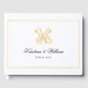 Livre D'or COULEURS MODIFIABLES KW Monogramme WK Monogramme L