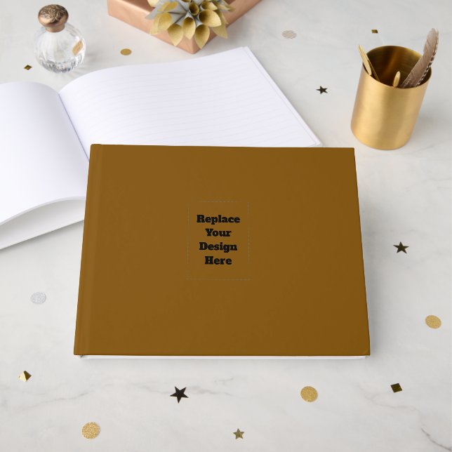 Livre D'or Créez Votre Propre Brun (Recto ouvert)