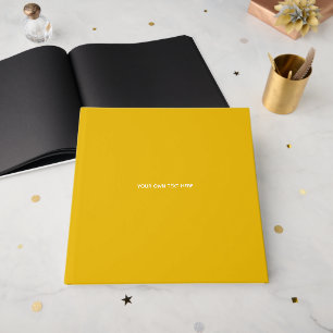 Livre D'or Créez Votre Propre Conception Personnalisée Jaune