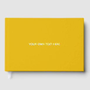 Livre D'or Créez Votre Propre Conception Personnalisée Jaune