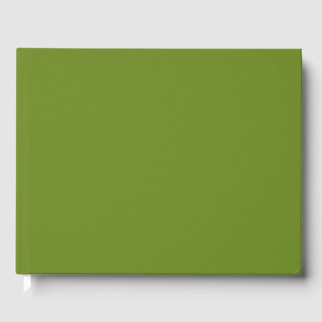 Livre D'or Créez votre propre Mariage Olive Green personnalis (Recto)