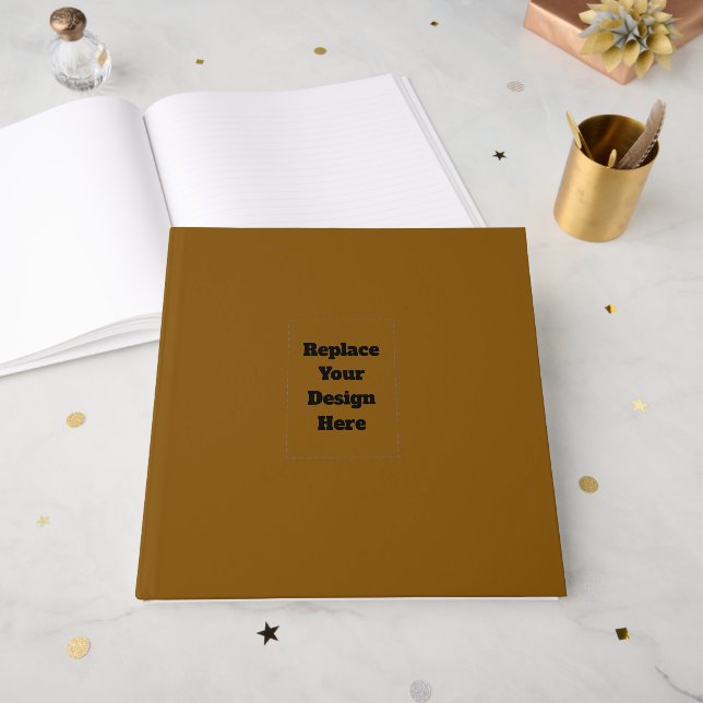 Livre D'or Créez Votre Propre Marron (Recto ouvert)