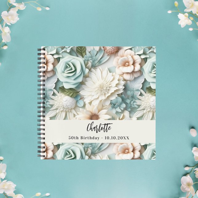 Livre d'or crème verte poussiéreuse nom (Créateur téléchargé)