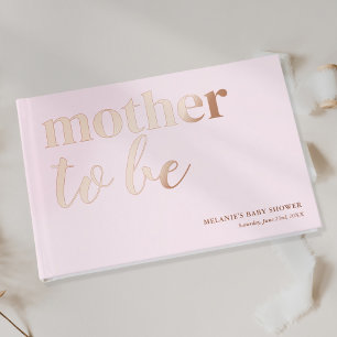 Livre D'or Cute Baby shower rose Rose Gold Foil