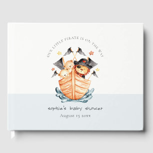 Livre D'or Cute Nautical Pirate Ship Lion Cub Baby shower