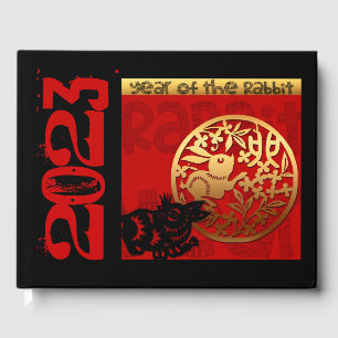 Livre D'or Cute Rabbit chinois personnalisé Année Zodiac Anni