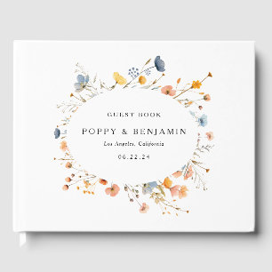 Livre D'or Dainty Floral Fleur sauvage Mariage