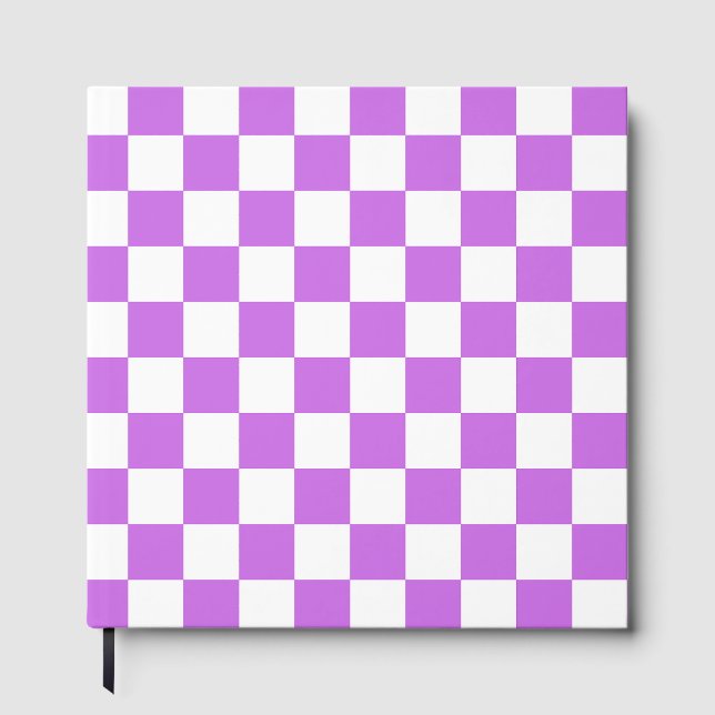 Livre D'or Damier magenta visuel classique  (Recto)