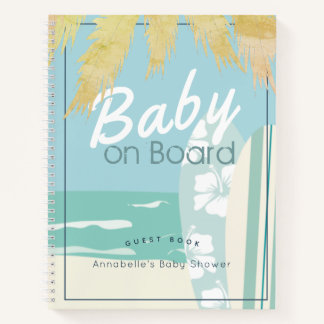Livre d'or de Baby Shower Baby on Board Beach Surf