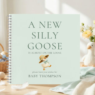 Livre d'or de bébé pour Baby Shower Silly Goose Sa