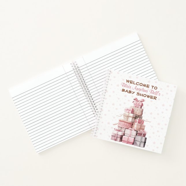 Livre d'or de Girl Pink Baby shower (Intérieur)