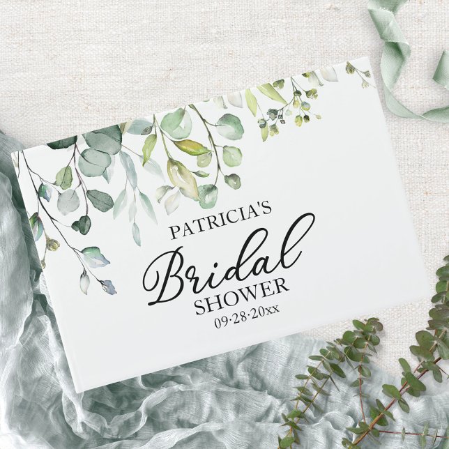 Livre d'or de la fête prénuptiale Eucalyptus Végét (Créateur téléchargé)
