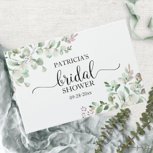 Livre d'or de la fête prénuptiale Eucalyptus Verdu