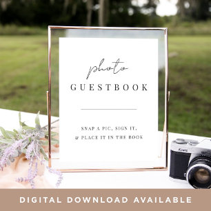 Livre d'or de la photo Mariage à script minimal mo