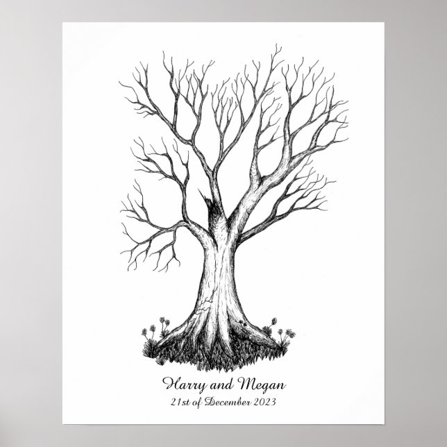 Livre d'or de l'arbre d'empreintes digitales du ma (Devant)