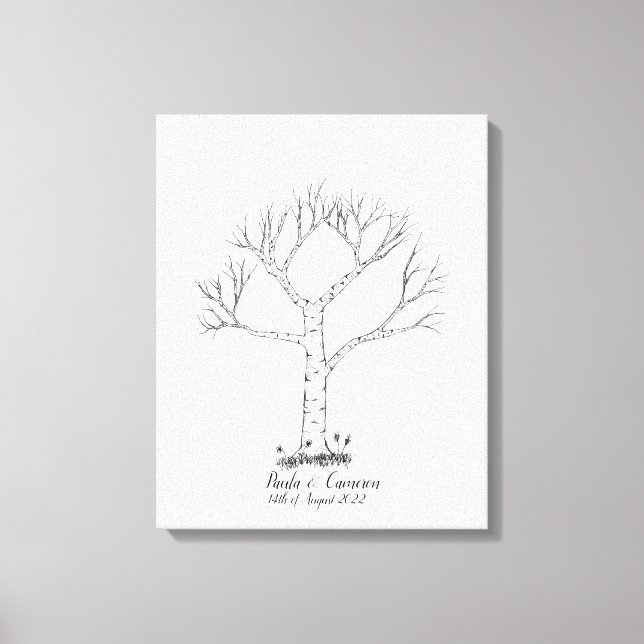 Livre d'or de l'arbre d'empreintes digitales maria (Recto)