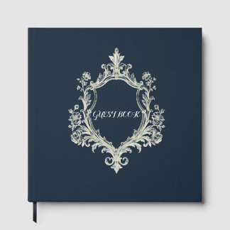 Livre d'or de mariage à monogramme et armoiries él