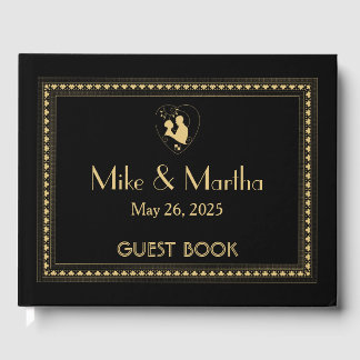 Livre d'or de mariage Art Déco Vintage Classique G
