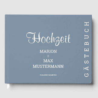 Livre d'or de mariage Dusty Blue 01