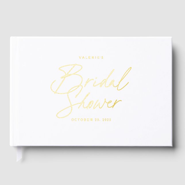 Livre d'or de mariage élégant pour invités (Recto)