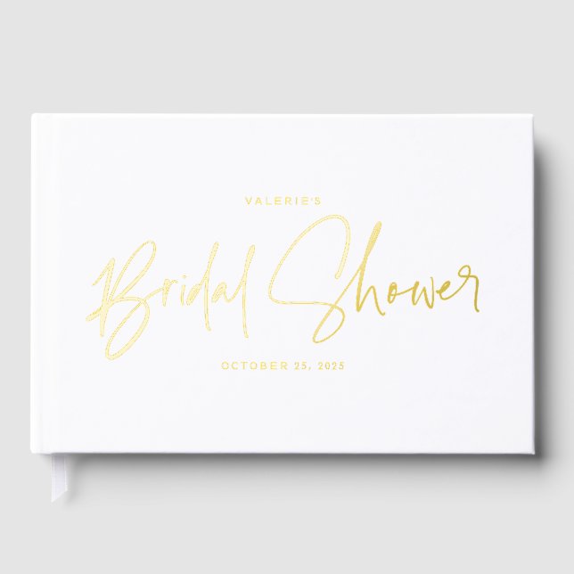 Livre d'or de mariage élégant pour les invités (Recto)