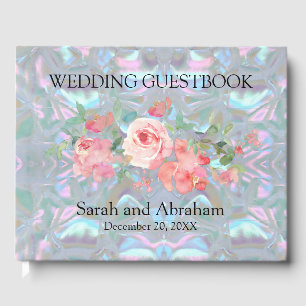 Livre d'or de mariage en faux nacre