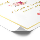 Livre d'or de mariage floral rose gold
