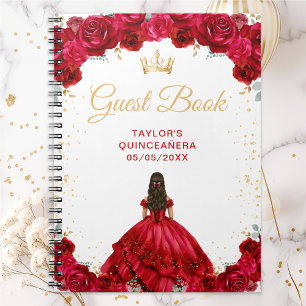 Livre d'or de Quinceañera de la Princesse Rouge