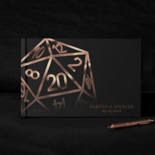 Livre D'or Dés à jouer RPG Joueur de jeu de rôle sur table