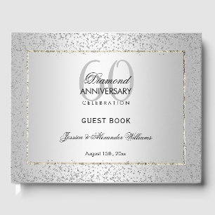Livre D'or Design Silver Confetti 60e Mariage Diamond