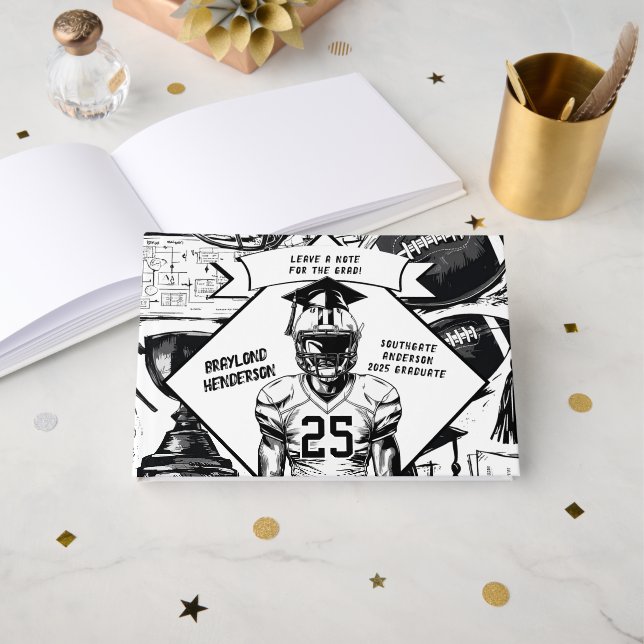 Livre D'or Diplôme du joueur de football (Recto ouvert)