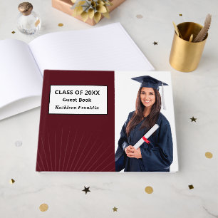 Livre D'or Diplômé Photo Graduate Classe Supérieure Personnal