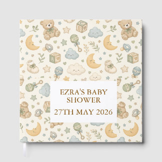 Livre D'or Douce Liste de Présence pour Baby Shower Ourson |