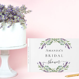 Livre d'or douche nuptiale lavande eucalyptus