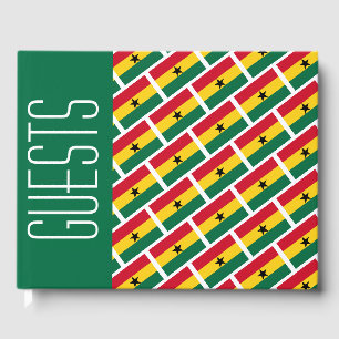 Livre D'or Drapeau du GHANA Personnalisé Patriotique VERT Gha