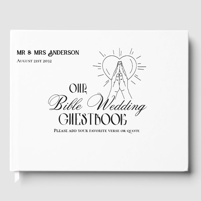 Livre d'or du Mariage biblique catholique (Recto)