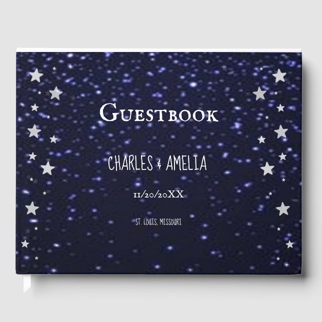Livre d'or du Mariage de nuit Starry (Recto)