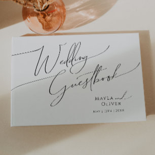 Livre d'or du Mariage de script minimaliste Whimsi