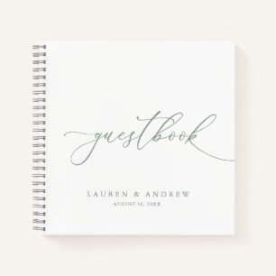 Livre d'or du Mariage minimaliste noir et blanc