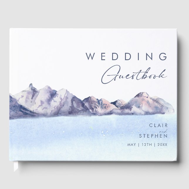Livre d'or du Mariage Winter Mountain (Recto)