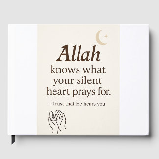 Livre D'or Dua Journal - Confiance en Allah Carnet
