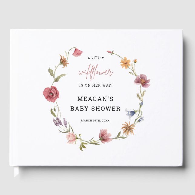 Livre d'or d'une petite fille Fleur sauvage Baby s (Recto)