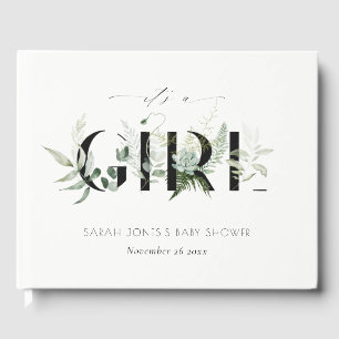 Livre D'or Dusky Leafy Fern Succulent C'est Un Baby shower de