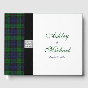 Livre D'or écossais Celtic Black Watch Tartan Mariage