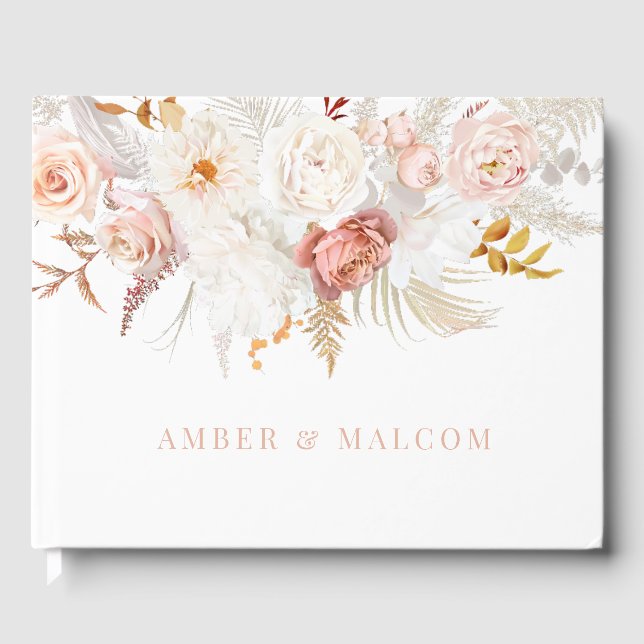 Livre D'or Élégance gracieuse : Mariage floral sans faute (Recto)