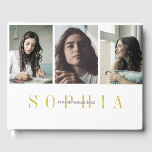 Livre D'or Élégant Bat mitzvah photo personnel 3