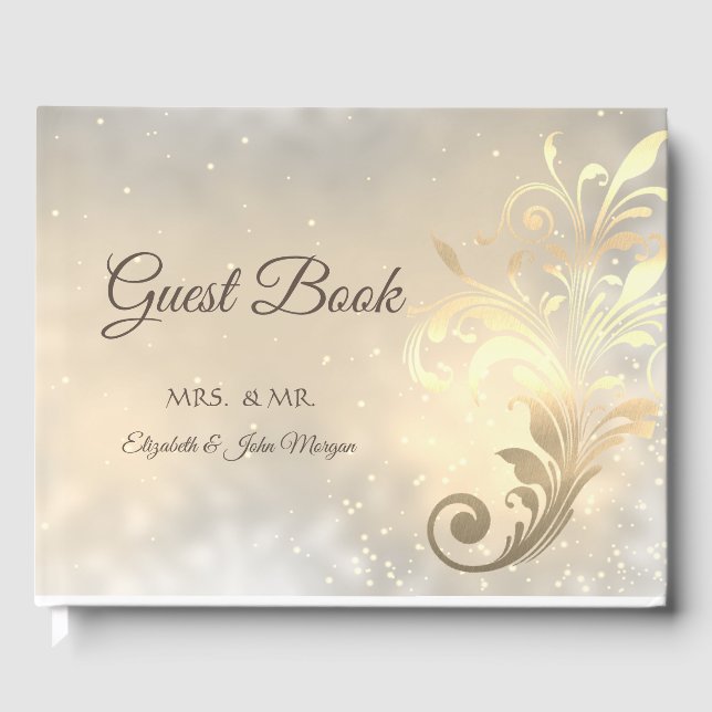 Livre D'or Élégant Chic Gold Mariage (Recto)