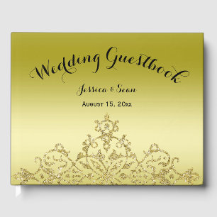 Livre D'or Elégant, Classy Gold & Black Mariage
