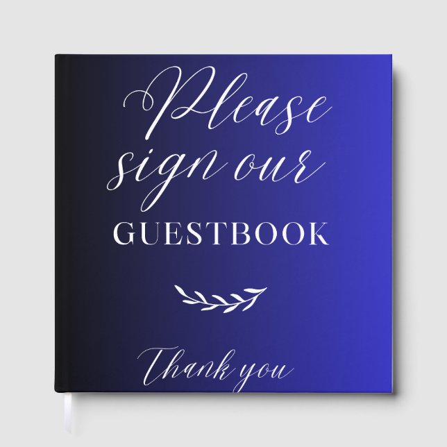 Livre D'or Elegant Custom Guest Book (Recto)