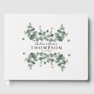 Livre D'or Élégant Mariage classique Eucalyptus